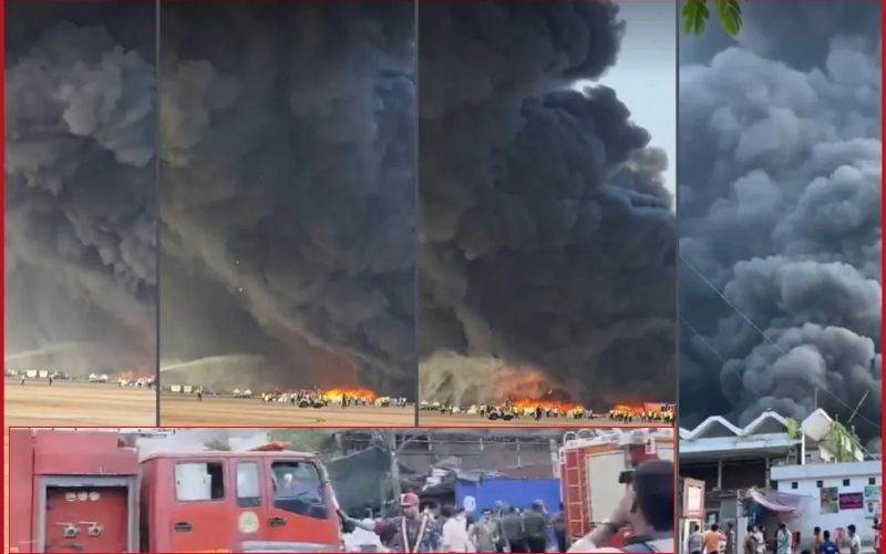 ڈھاکہ کےانٹرنیشنل ایئرپورٹ پر زبردست آگ بھڑک اٹھی۔ فلائٹ آپریشن معطل